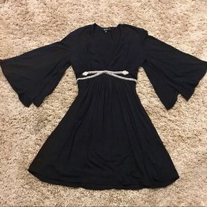 Sky Black and Jeweled Cocktail Dress Size Medium